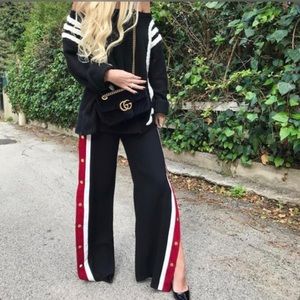 Zara Pyjamas style Palazzo Trousers side stripe